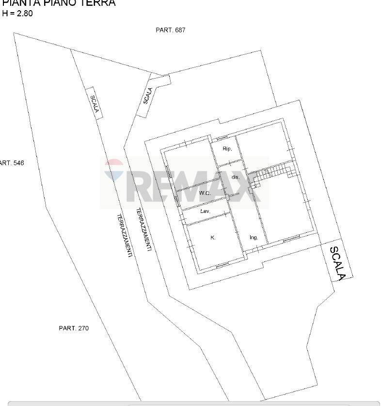 Pianta 2D - Villa via leonardo sciascia
 
25, Nicolosi - planimetria 1