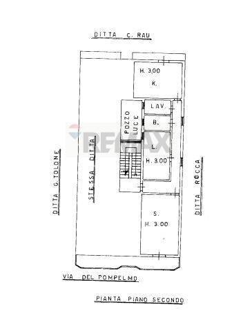 Pianta 2D - Quadrilocale via del pompelmo
 
18, Catania - planimetria 1