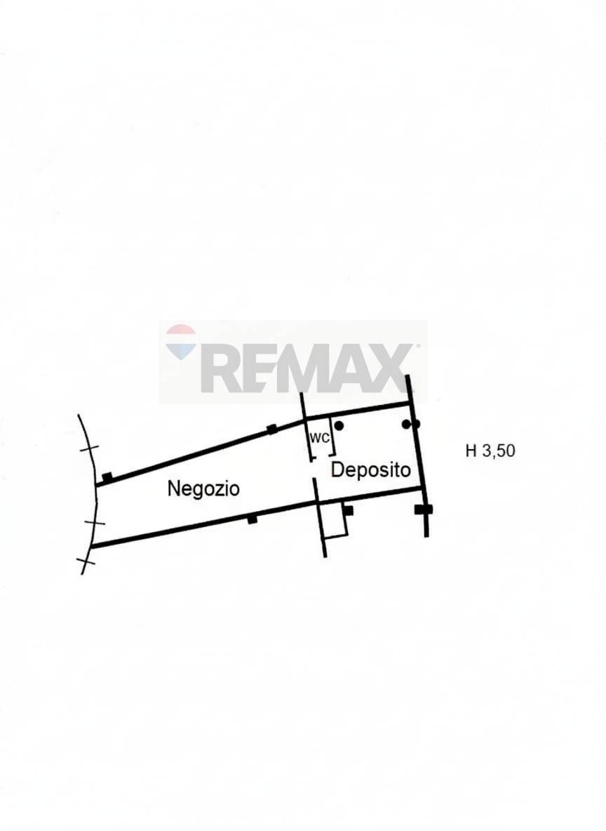 Pianta 2D - Locale Commerciale Via San Leonardo
 
52, Salerno - planimetria 1
