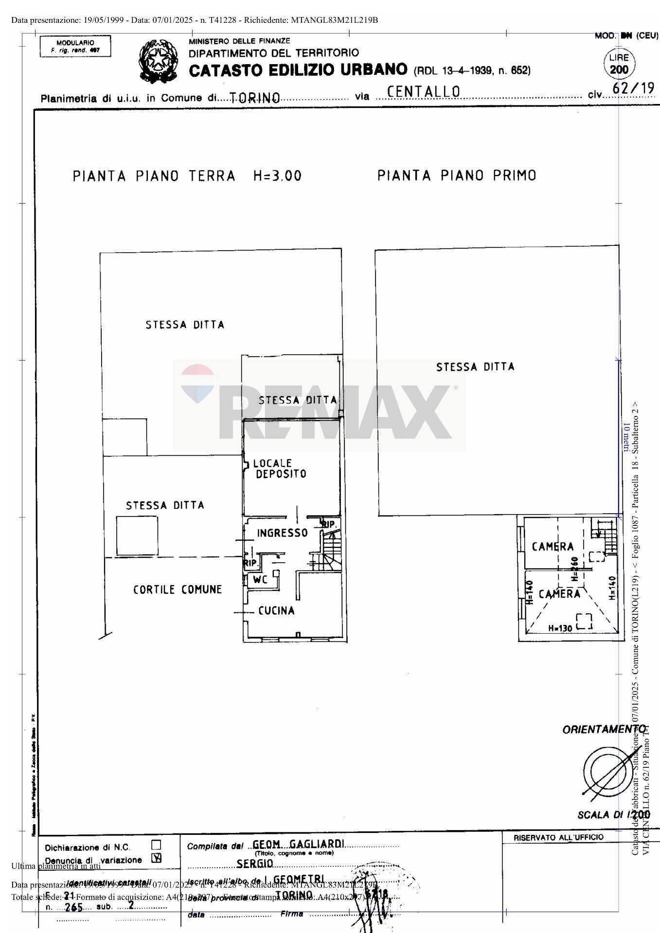 Pianta 2D - Independent house Torino - floor plans 1