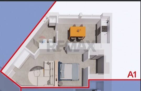 Pianta 3D - Two-room apartment Viale Emilio Caldara
 
31, Milano - floor plans 1