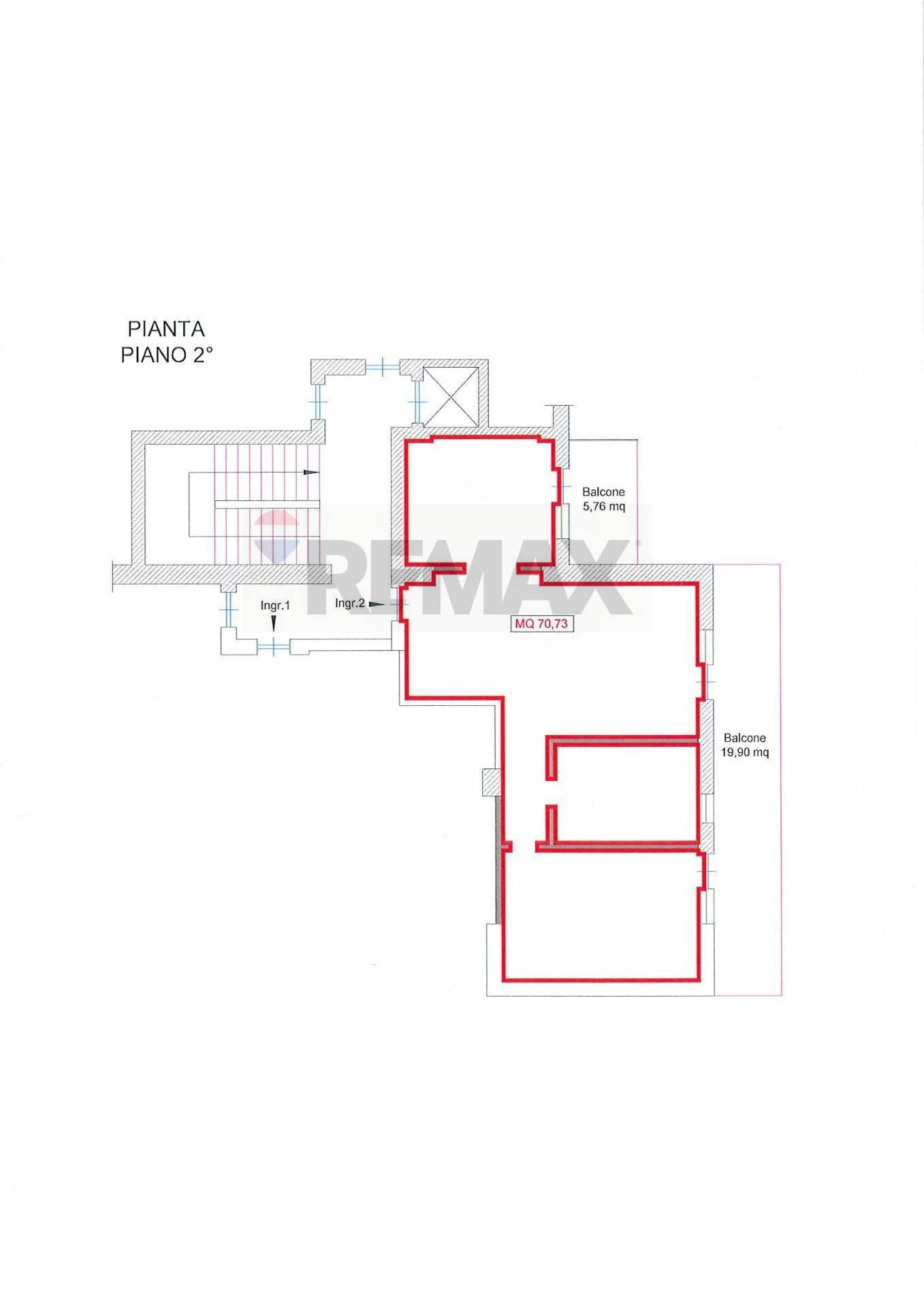Pianta 2D - Trilocale Via E.Ricci
 
1, Napoli - foto 1