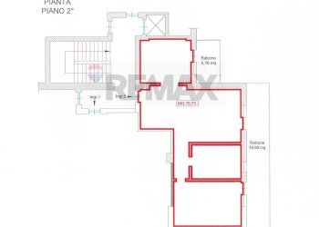 Pianta 2D - Trilocale Via E.Ricci
 
1, Napoli - foto 1