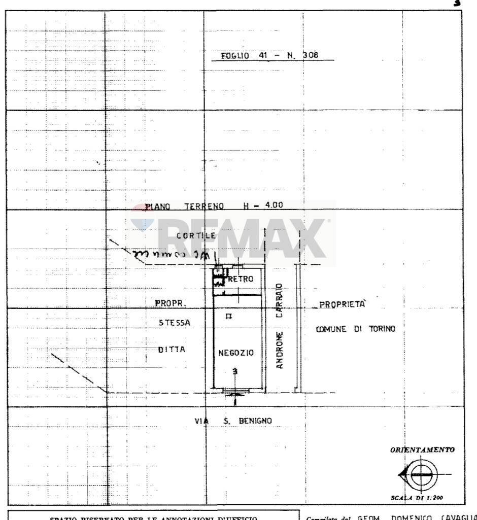 Pianta 2D - Commercial Premises Via San Benigno
 
26, Torino - floor plans 1