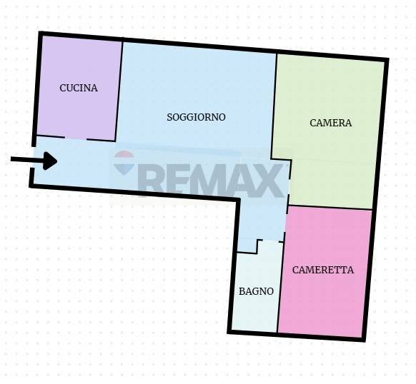Pianta 2D - Quadrilocale via manzoni
 
5, Cerano - planimetria 1