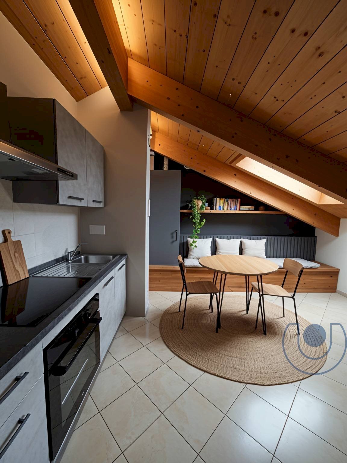 soggiorno con cucina - Attico Strada Genova, Moncalieri - foto 1