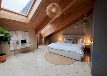 camera da letto arredata - Attico Strada Genova, Moncalieri - foto 10