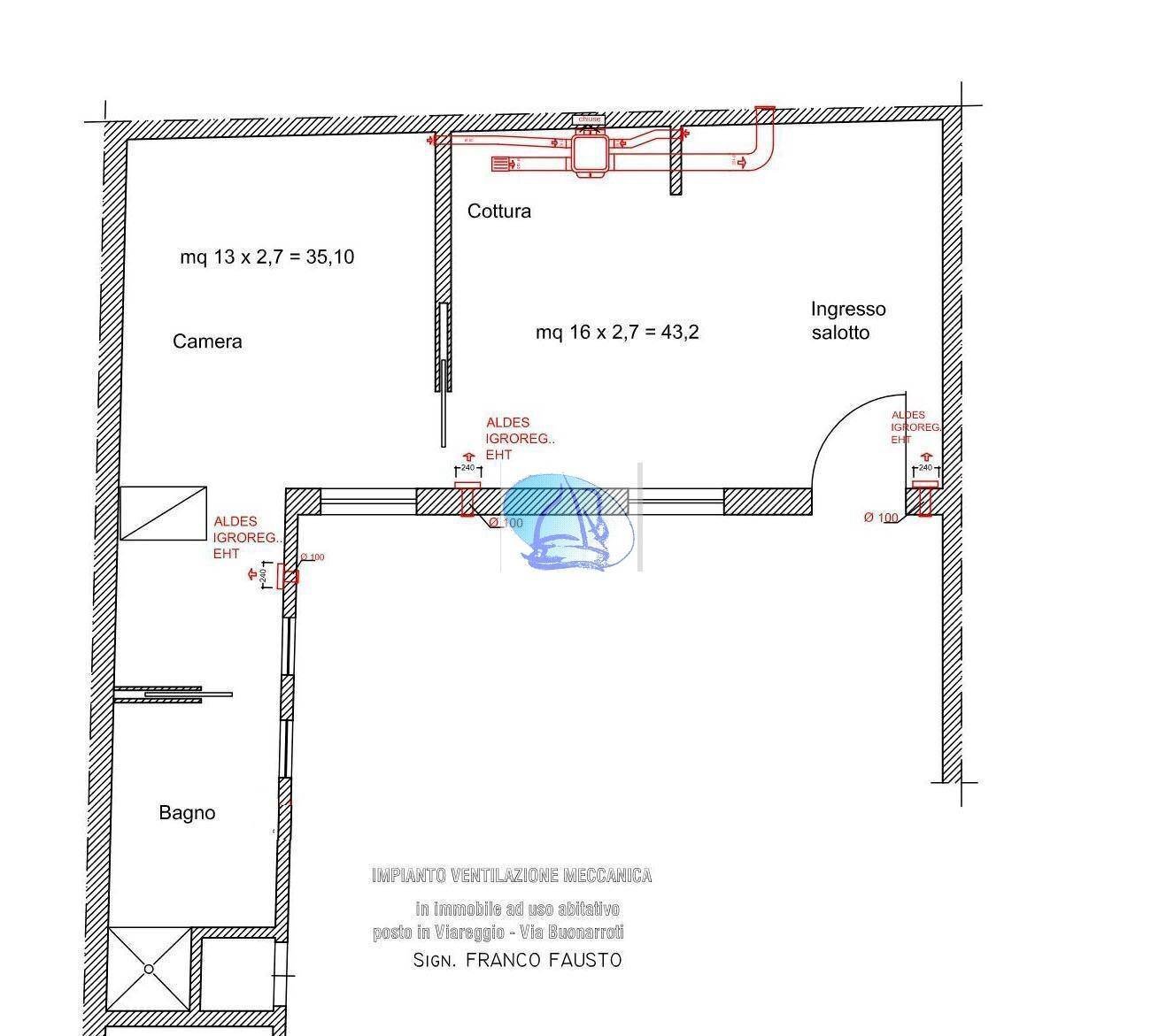 Foto 9 - Two-room apartment VIA FOSCOLO, Viareggio - floor plans 1