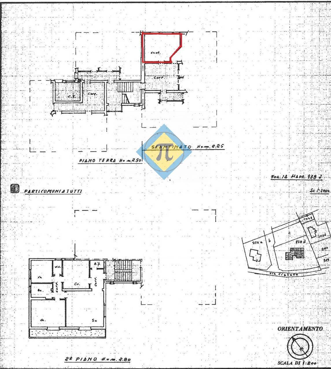 Foto 50 - Four-room apartment via Cialata
 
4/7, Budoia - floor plans 1