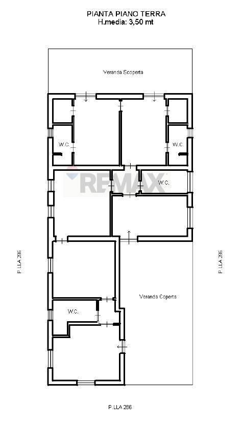 Pianta 2D - Villa Contrada Gaudella, Castellaneta - planimetria 1