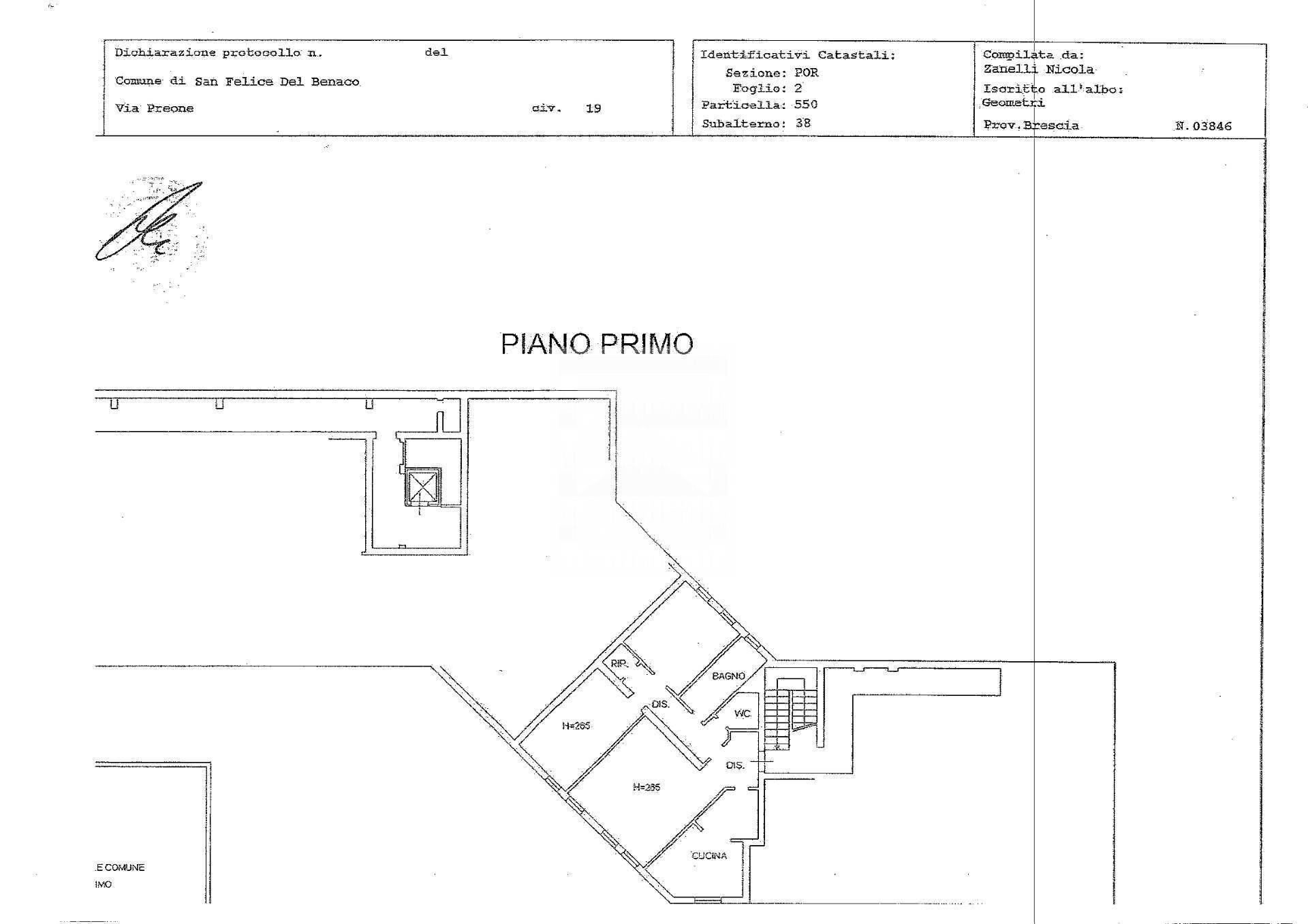Foto 26 - Trilocale San Felice del Benaco - planimetria 1