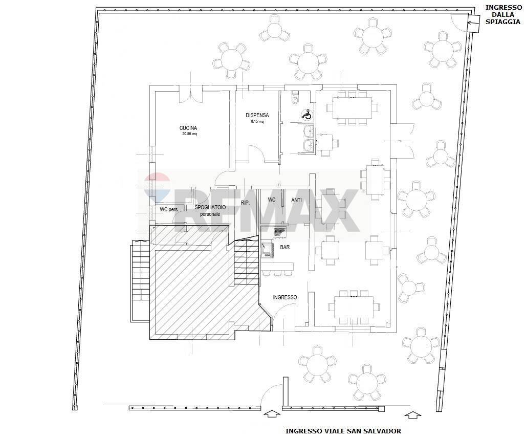 Pianta 2D - Locale Commerciale Viale San Salvador
 
29, Rimini - planimetria 1