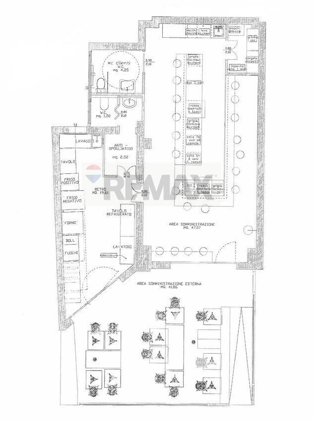Pianta 2D - Commercial Activity Viale Tiberio
 
83, Rimini - floor plans 1