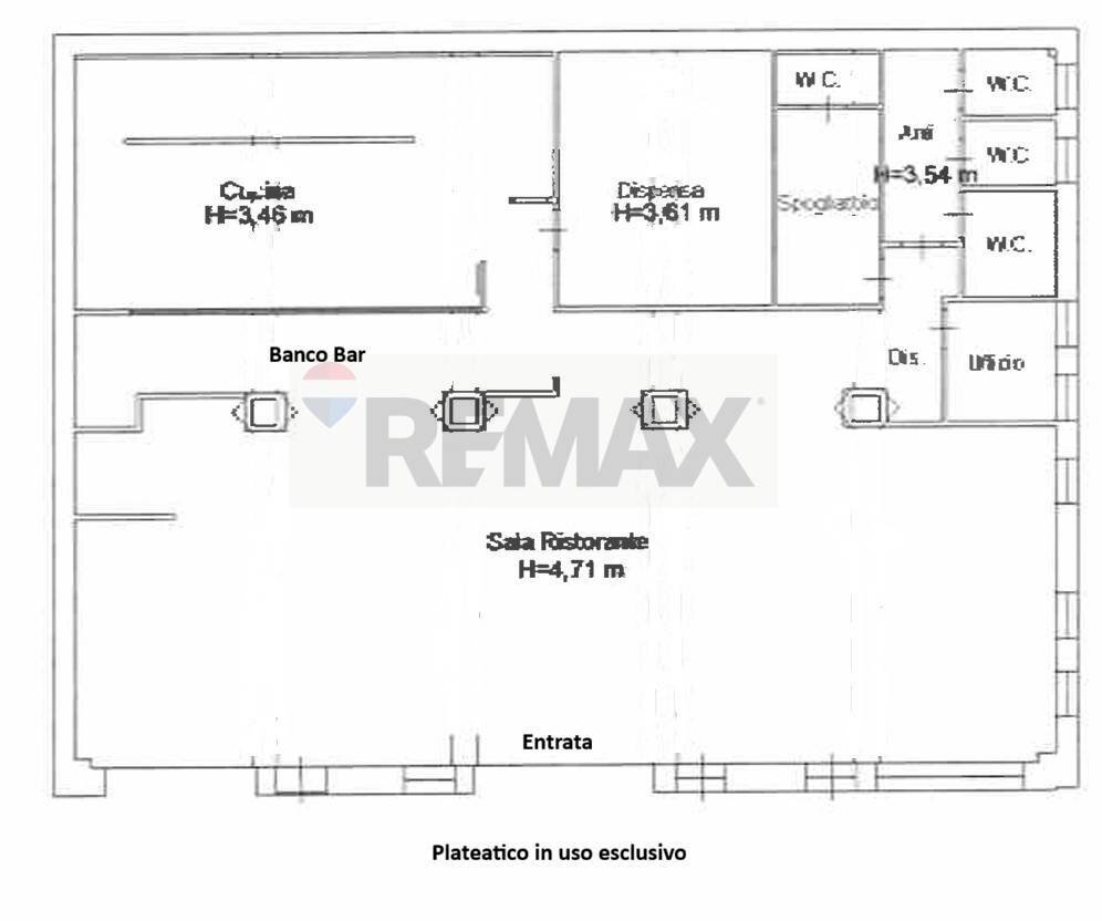 Pianta 2D - Attività Commerciale Viale Ceccarini
 
109/a, Riccione - planimetria 1