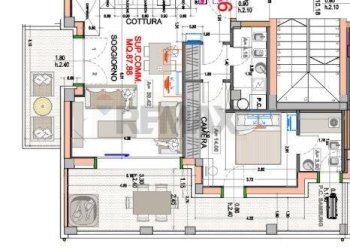 Pianta 2D - Bilocale Pesaro - foto 3