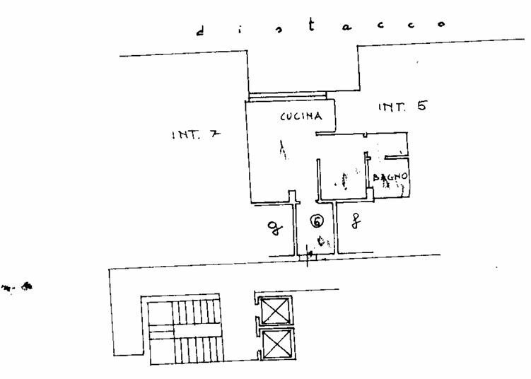 Two-room apartment piazza Camillo Benso di Cavour, Rapallo - floor plans 1