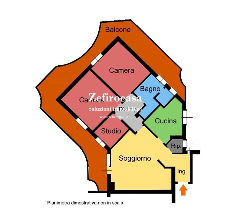 Quadrilocale Castel Maggiore - planimetria 1