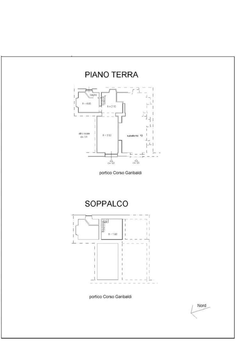 planimetria catastale sub 9 civico 53 (2017_09_26  - Shop corso Giuseppe Garibaldi, 53, Chiavari - floor plans 1