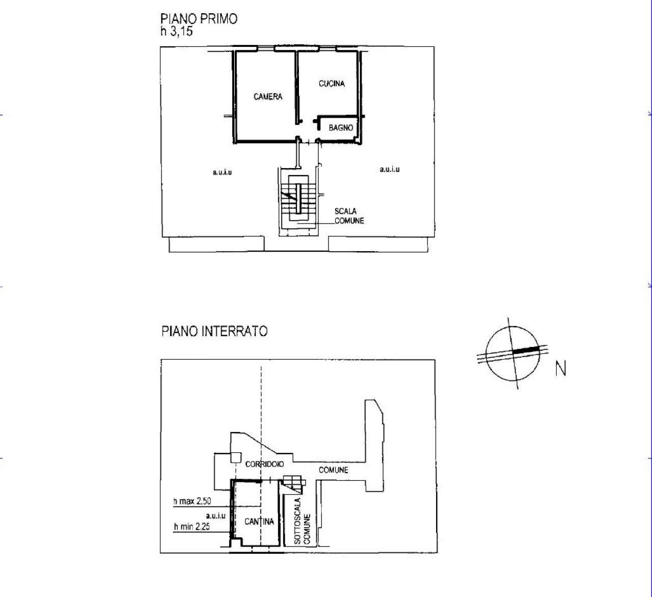 planimetria - Bilocale via Olindo Guerrini, Bologna (zona Costa Saragozza) - planimetria 1