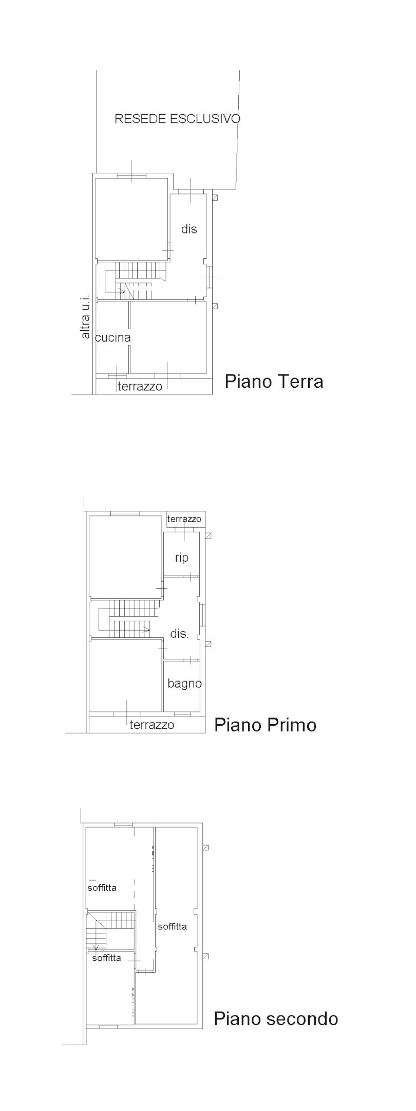Townhouse Cerreto Guidi - floor plans 1