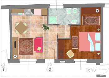 planimetria - Bilocale Arese - foto 4