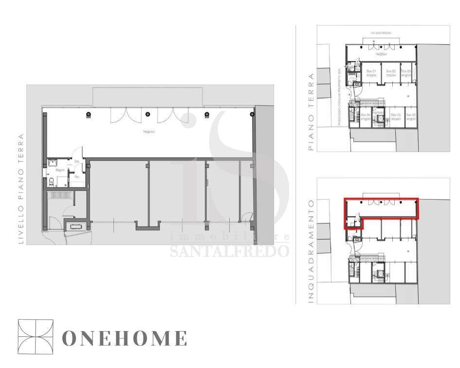 PLANIMETRIA Negozio Ufficio Vendita Concorezzo - Office VIA MONTE ROSA, 1, Concorezzo - floor plans 1
