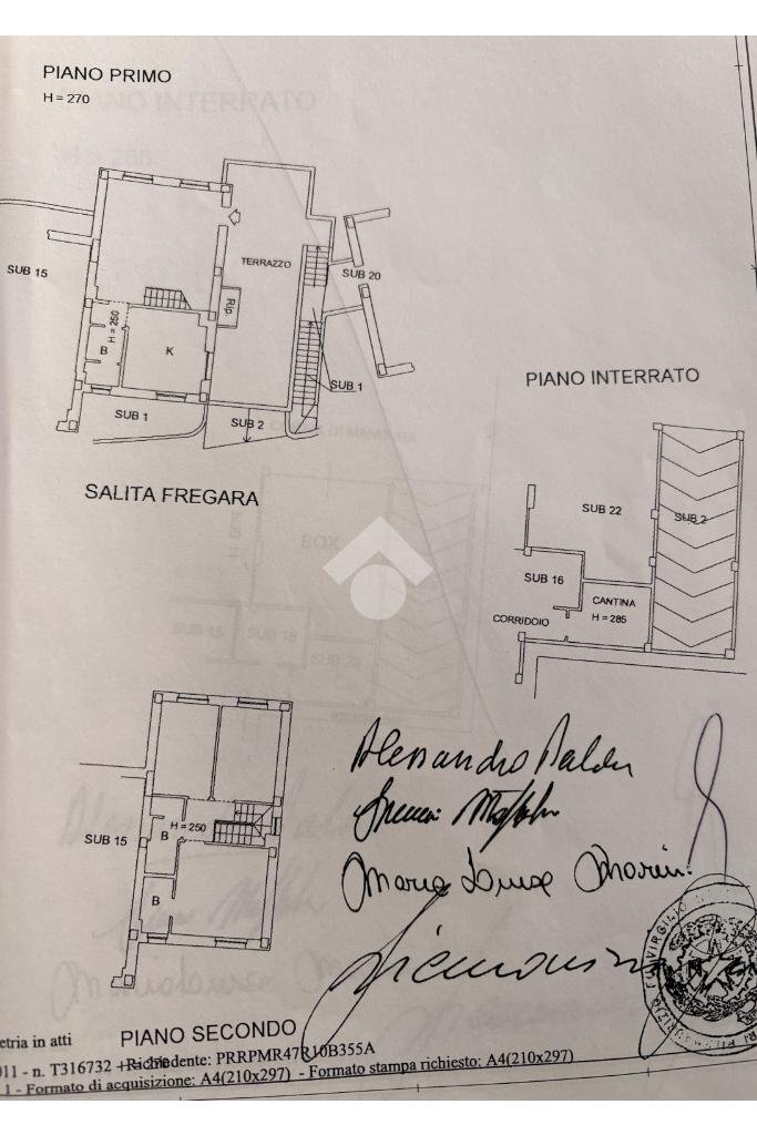 Villa a Schiera Via Achille grandi, Sant'Olcese - planimetria 1