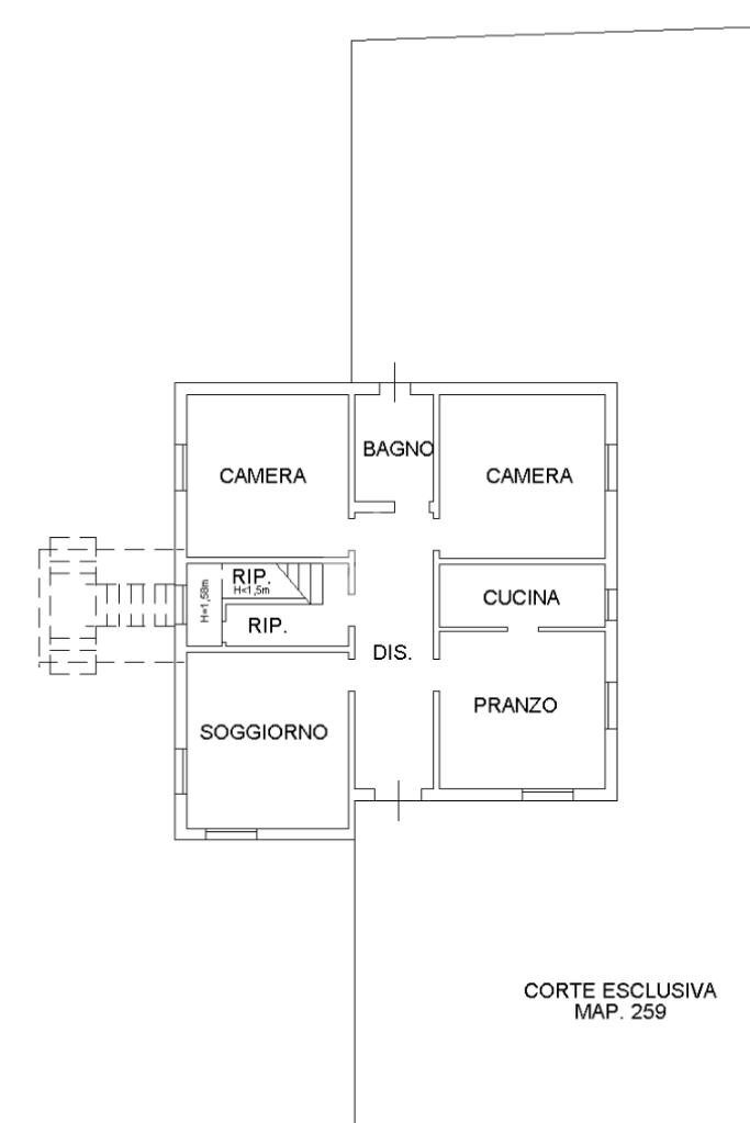 Quadrilocale Via Pilastrino, Calderara di Reno - planimetria 1