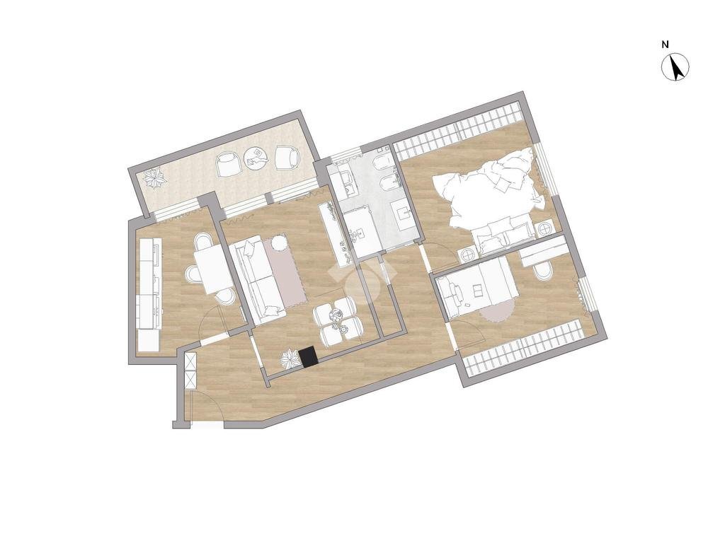 Trilocale Via john fitzgerald kennedy, San Lazzaro di Savena - planimetria 1