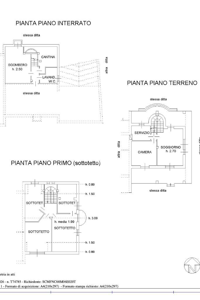 Porzione di casa Via frossasco, Giaveno - planimetria 1