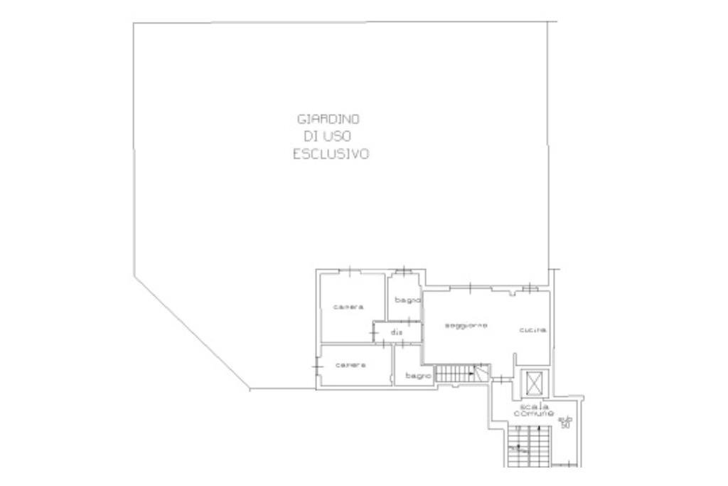 Trilocale Via Milano, Vittuone - planimetria 1