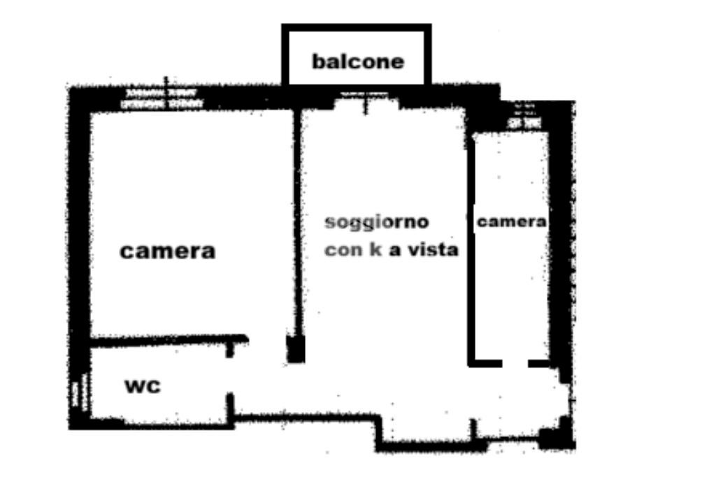 Trilocale Via Monte Rosa, Rozzano - planimetria 1
