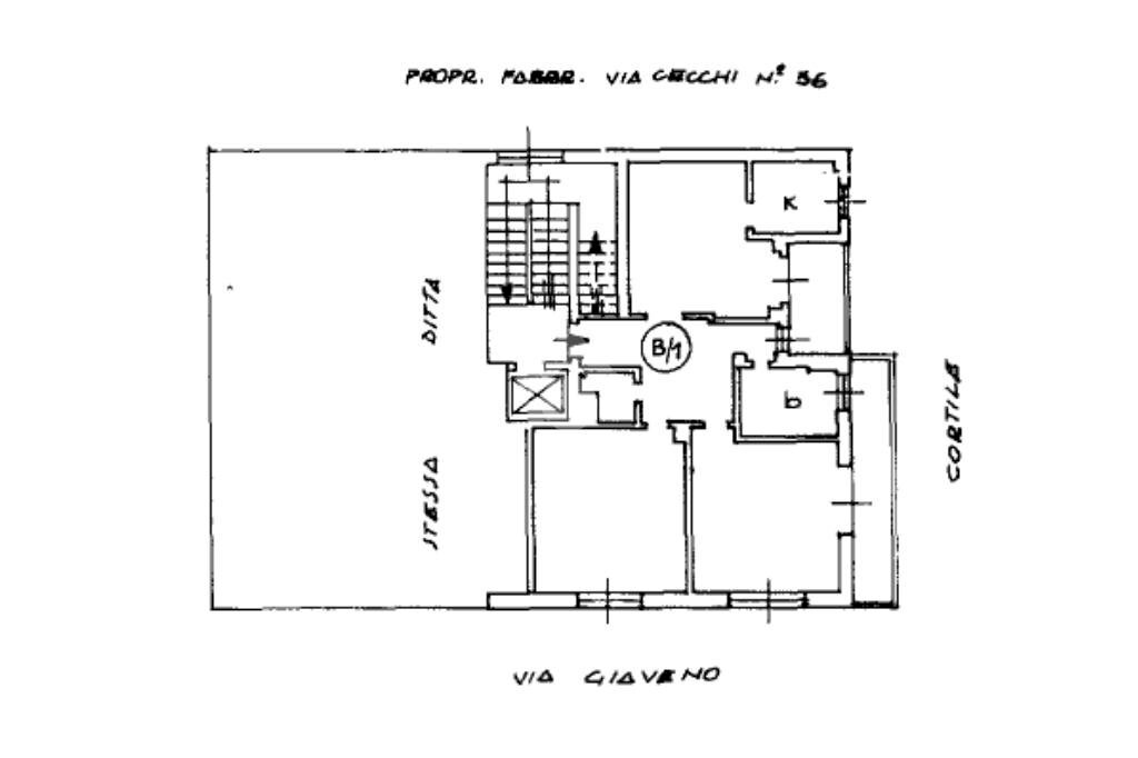 Trilocale Via Giaveno, Torino (zona Aurora) - planimetria 1