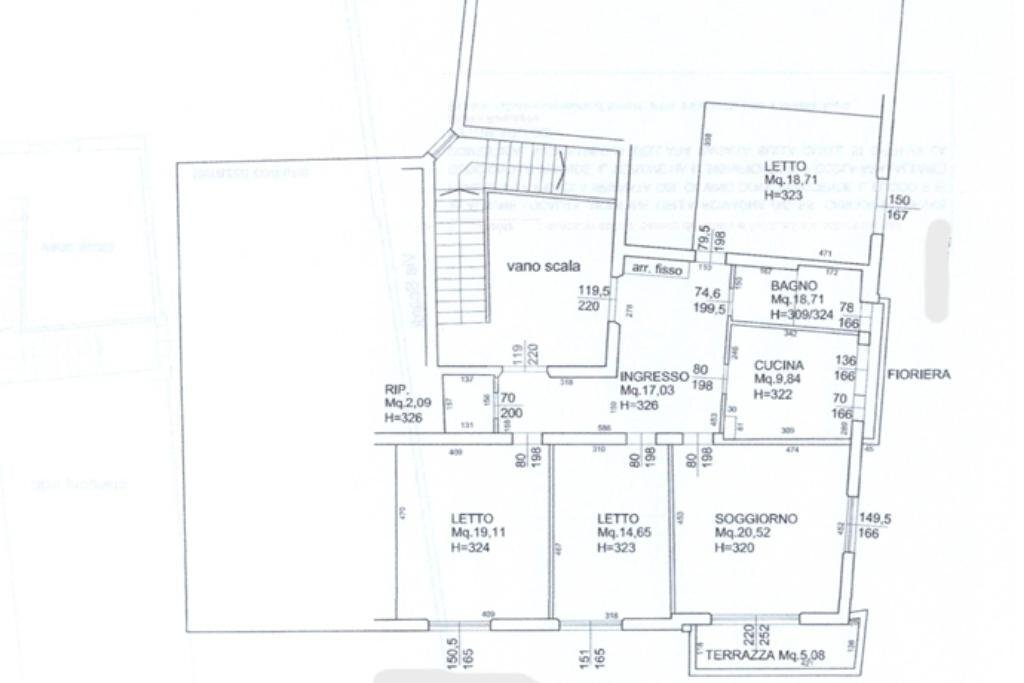 Appartamento Via Sigismondo Pandolfo Malatesta, Rimini - planimetria 1