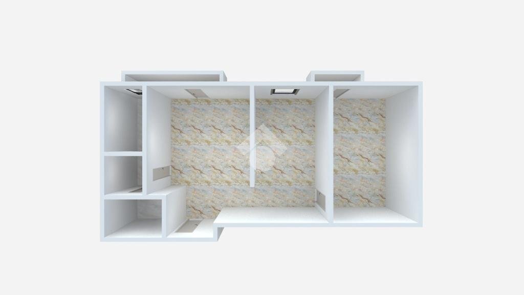 Two-room apartment Via Marco D'Agrate, Milano (neighborhood Vigentino) - floor plans 1