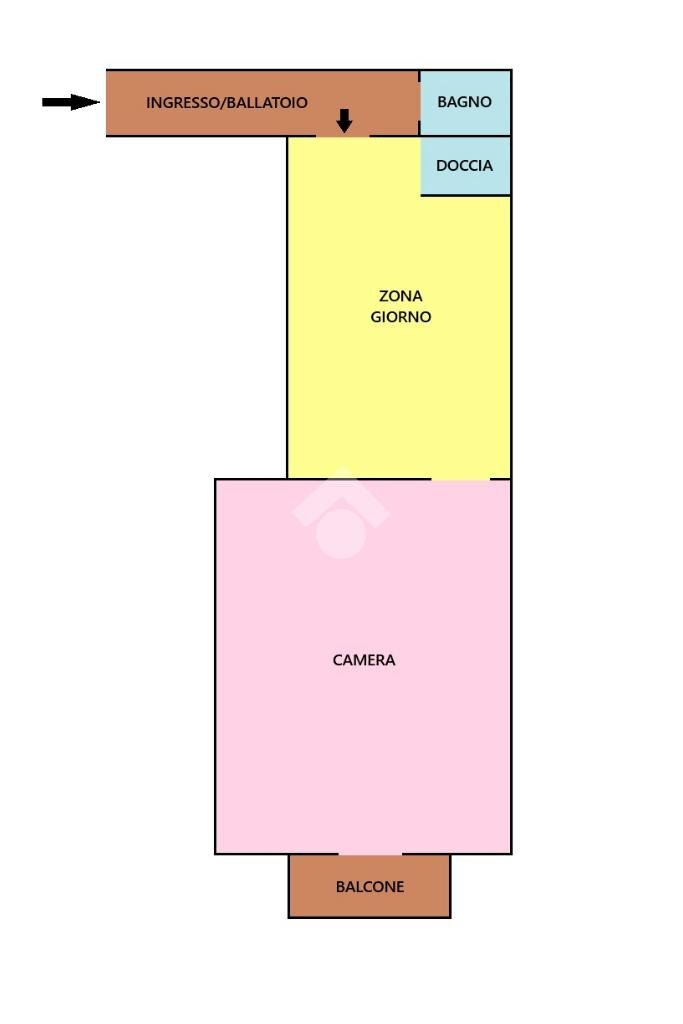 Bilocale Via Brandizzo, Torino (zona Barriera Milano) - planimetria 1