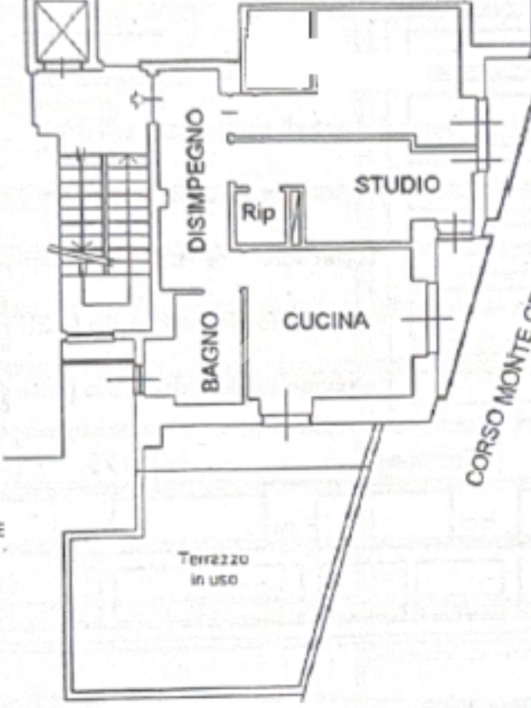 Bilocale Corso Monte Grappa, Torino (zona Parella) - planimetria 1