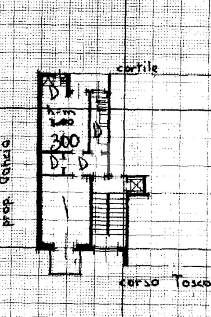 Two-room apartment Corso Toscana, Torino (neighborhood Lucento) - floor plans 1