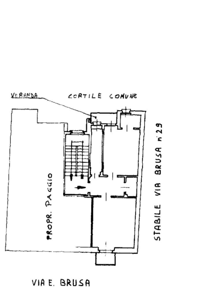 Two-room apartment Via Emilio Brusa, Torino (neighborhood Lucento) - floor plans 1