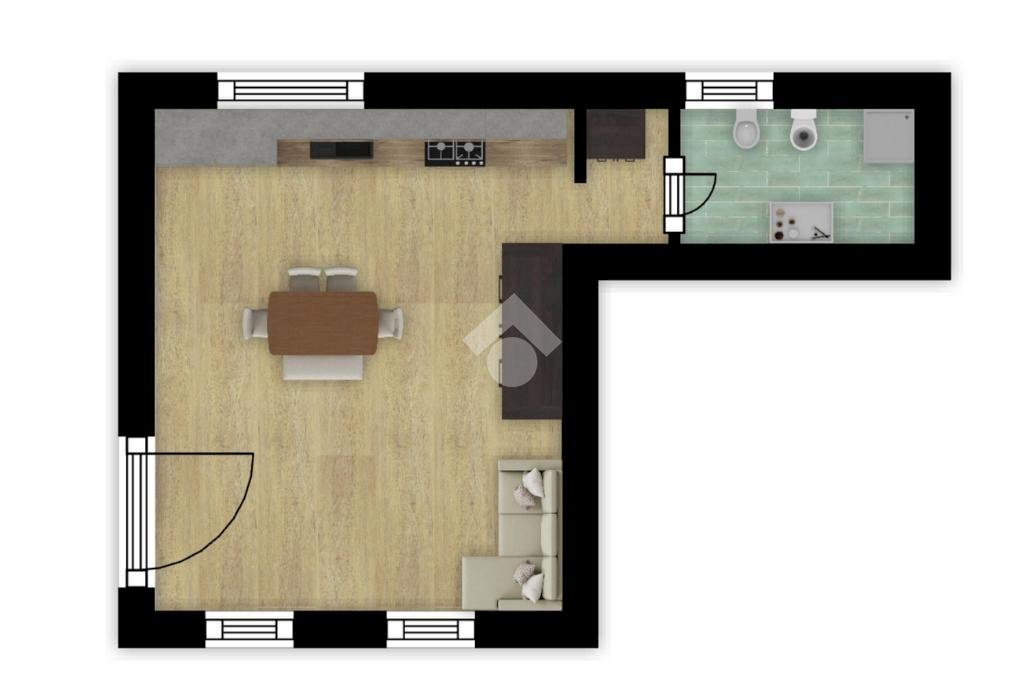 Monolocale Corte Sant' Antonio, Corbetta - planimetria 1