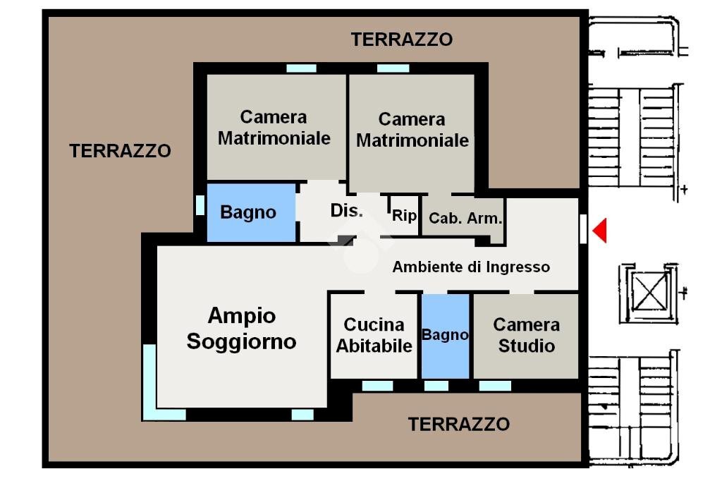 Attic Via Toscana, Carugate - floor plans 1