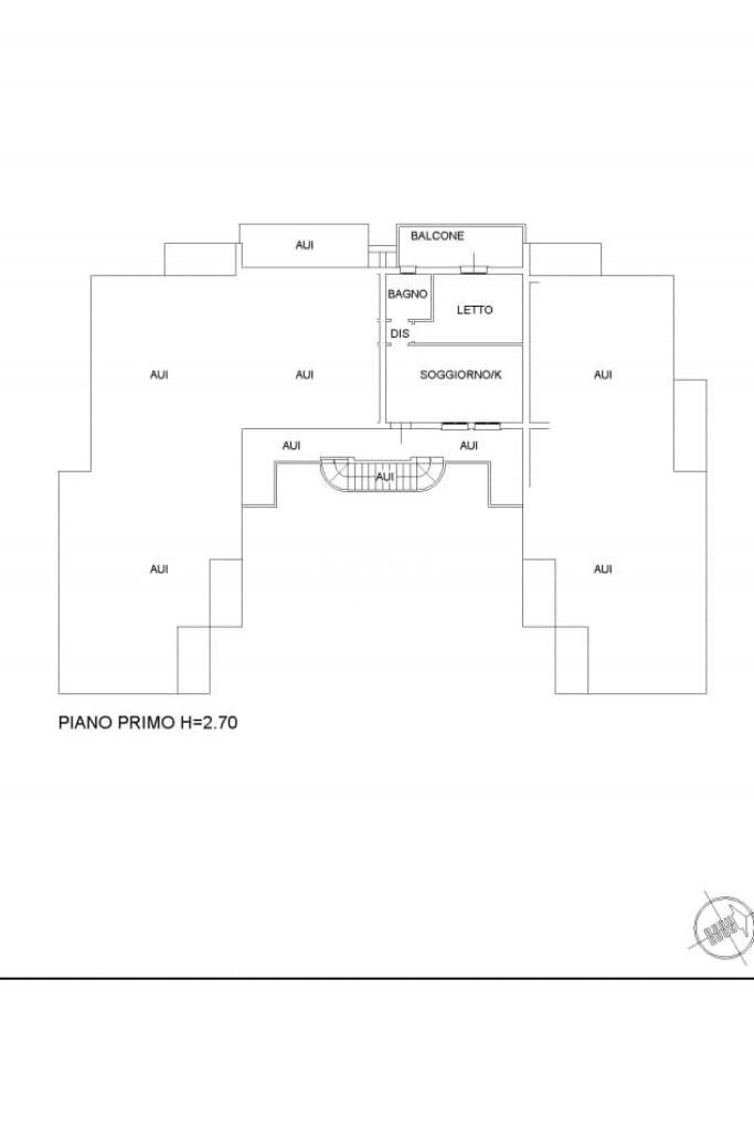 Bilocale Via EMILIO ALESSANDRINI n. 26, Ravenna (zona Santo Stefano) - planimetria 1