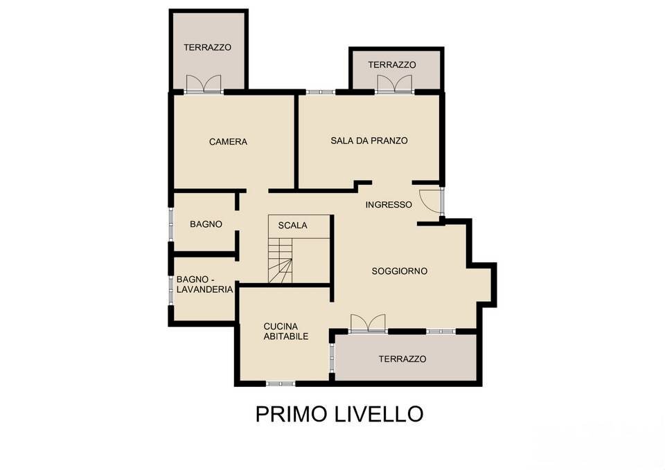 Foto 33 - Appartamento Piazza Gramsci
 
4, Albisola Superiore - planimetria 1