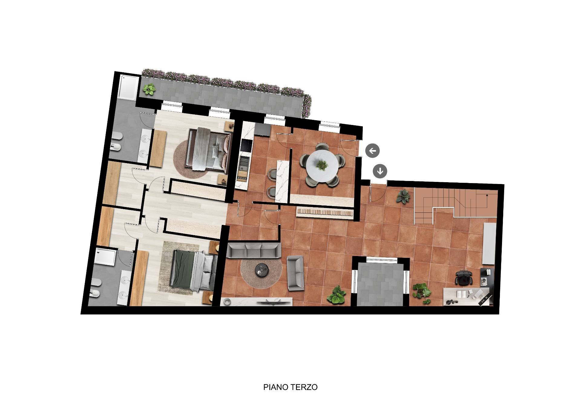 Foto 35 - Appartamento Via Carlo Cattaneo, Verona - planimetria 1