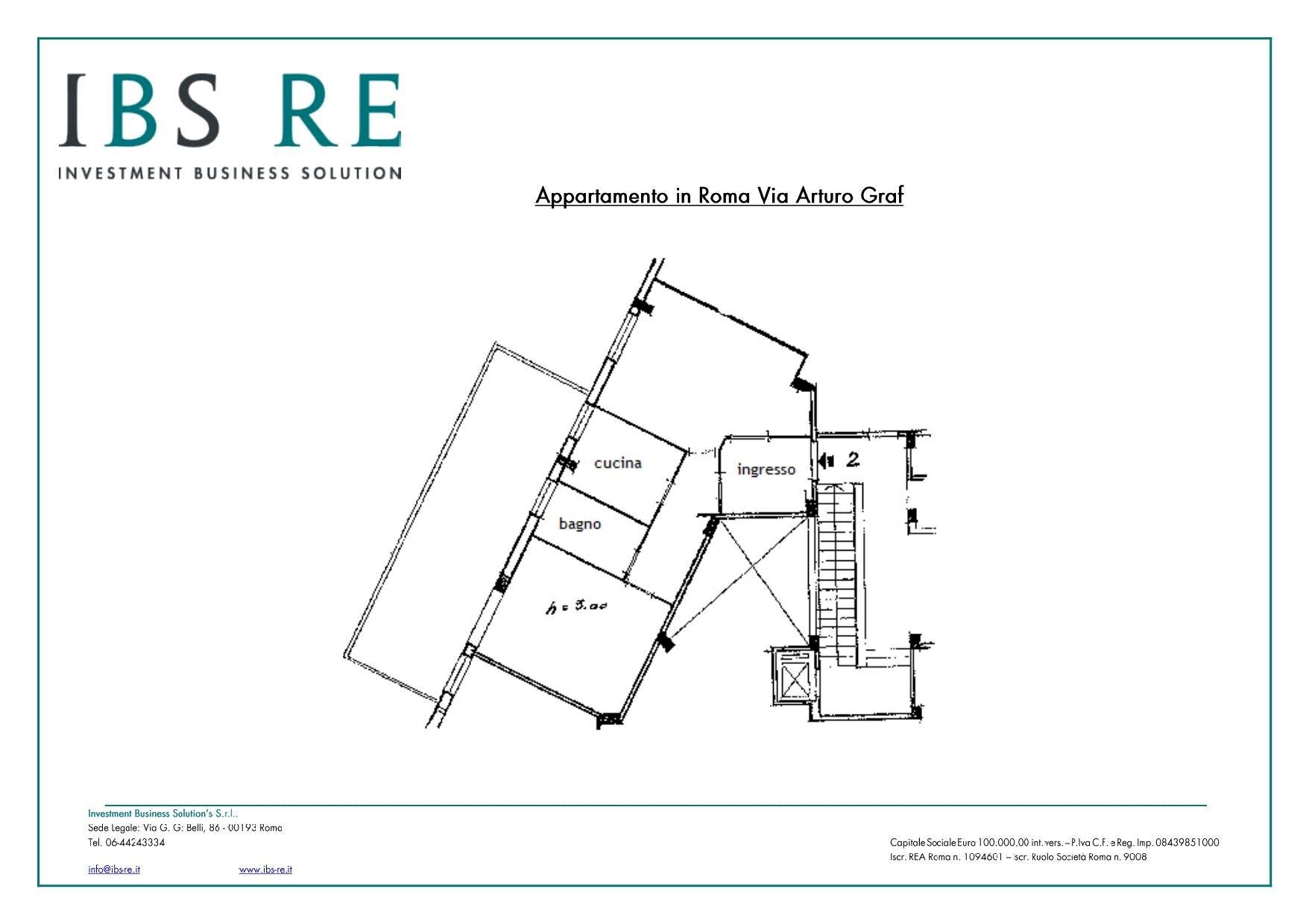 Foto 22 - Bilocale Via Arturo Graf, Roma - planimetria 1