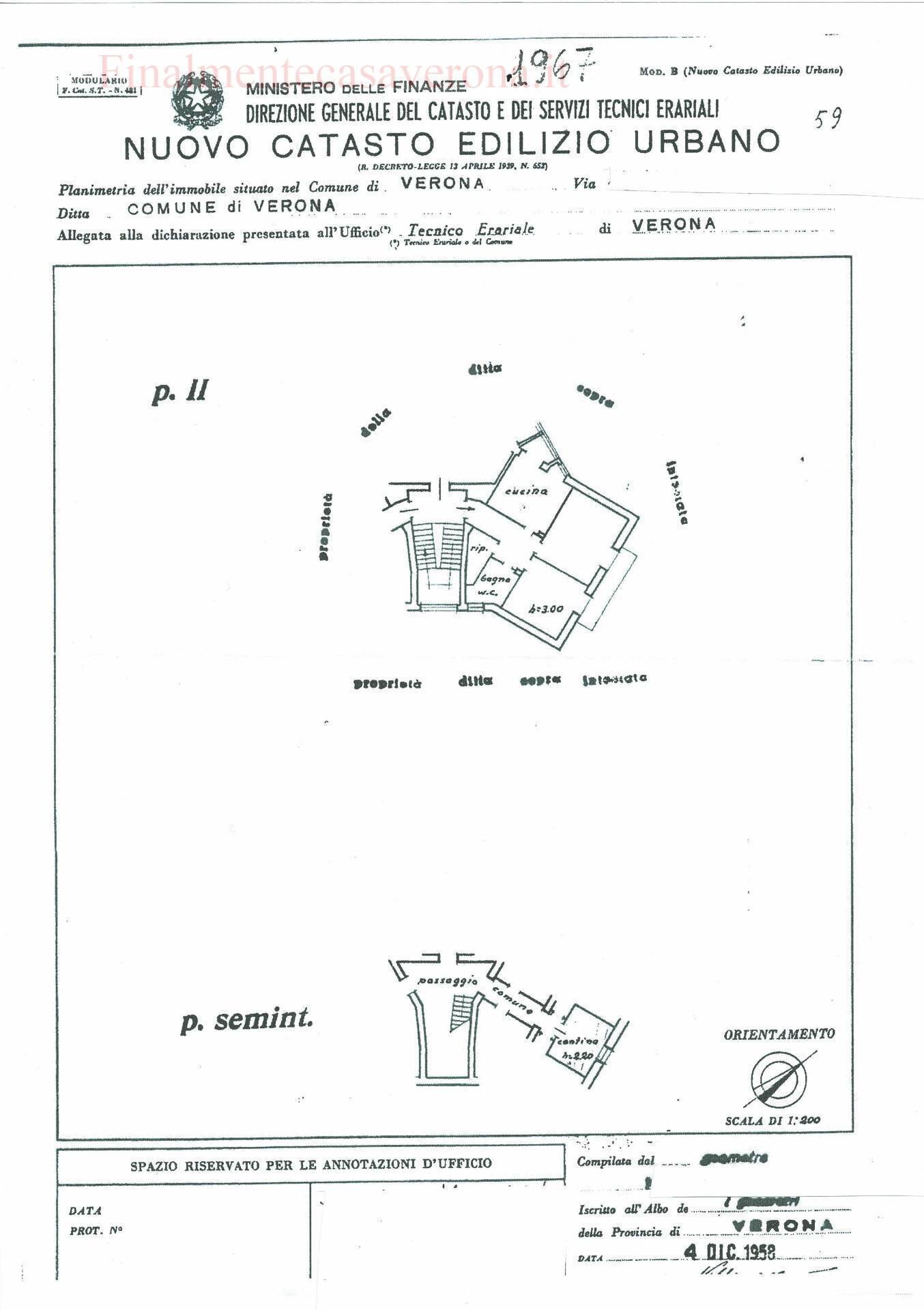 Foto 18 - Appartamento Via Maddalena di Canossa, Verona - planimetria 1