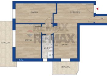 Pianta 2D - Trilocale Via Garigliano Vicinale
 
155, Monterotondo - foto 25