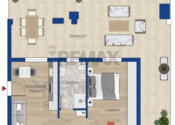 Pianta 2D - Bilocale VIA SALARIA
 
219/B, Monterotondo - foto 26