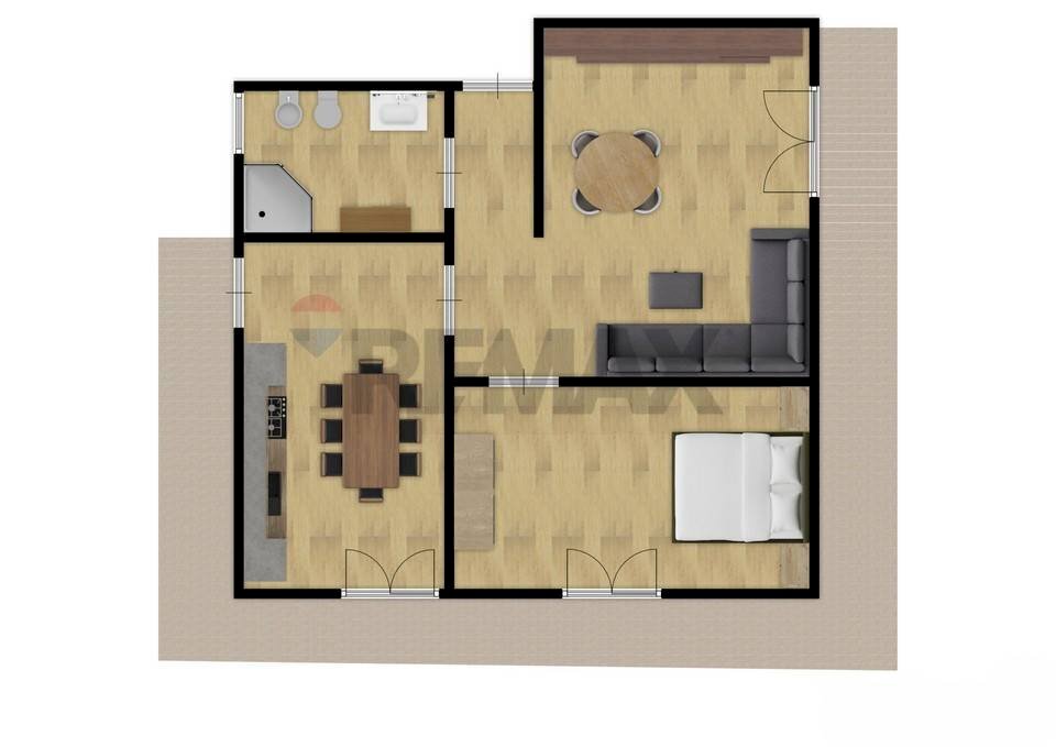 Pianta 2D - Attico Via Landolina
 
22, Misterbianco - planimetria 1