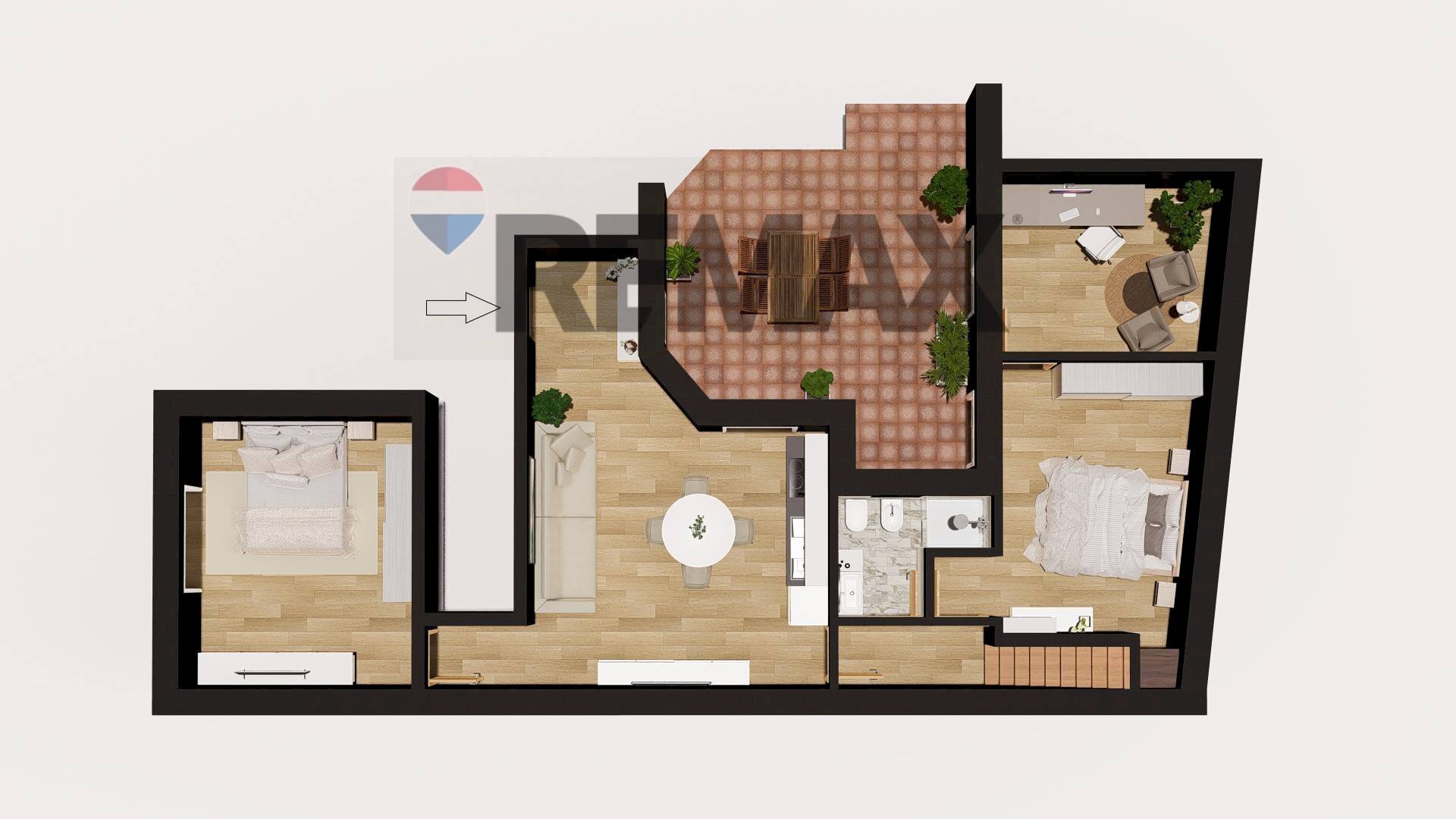 Pianta 3D - Four-room apartment Via Alogna
18A, Catania - photo 3